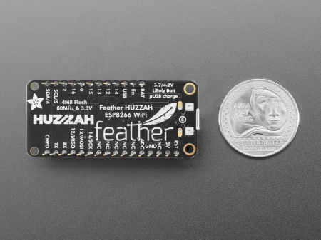 Assembled Feather HUZZAH w/ ESP8266 WiFi With Stacking Headers [4]