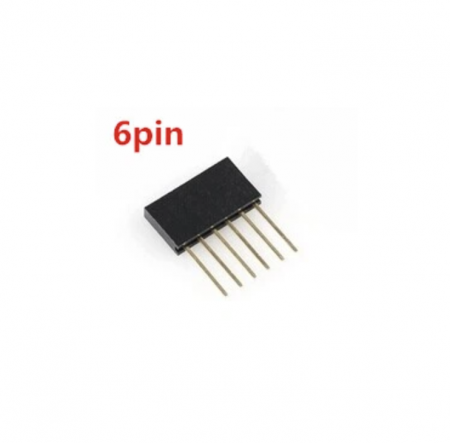 Conectori - Conector header inalt de 11mm cu 6 pini pentru femei, suprapozabil