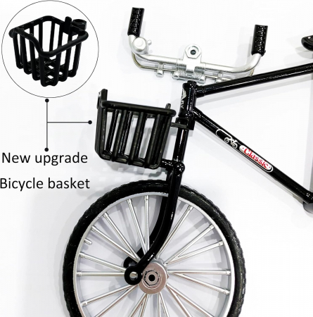 Mini Bicicleta Retro DIY, Ornament din Aliaj Metalic, Mini Bicicleta - Negru [2]