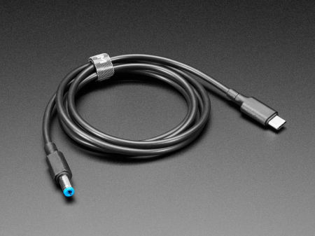 Import - Cablu USB Type C 3.1 PD la Jack cilindric de 5.5mm - Iesire 5V 5A - Lungime 1.2m cu E-Mark