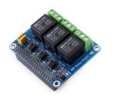 Hat - Modul Relay cu 3 Canale pentru Raspberry Pi 3B+/4B