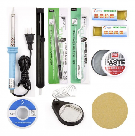 Unelte si Instrumente - Kit lipire manuala, 9-in-1, priza UE, 60W