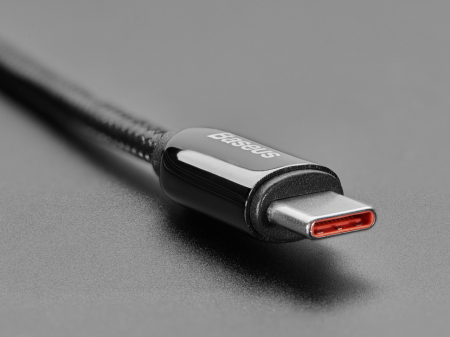 Cablu USB C la USB C cu Display 100W - 2 metri, Negru impletit [3]