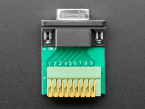 Adaptor priza DE-9 (DB-9) mama la bloc terminal cu arc [1]
