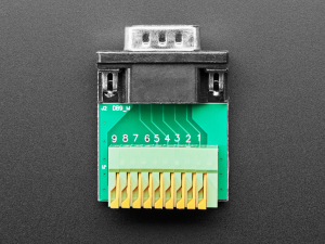 Adaptor priza DE-9 (DB-9) tata la bloc terminal cu arc [3]