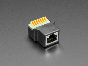 Conectori - Adaptor priza RJ-45 Ethernet mama la bloc terminal cu arc
