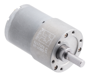 Motor 37D - Pololu motor electric 30:1 37Dx52L 12V, pinion dinti inclinati