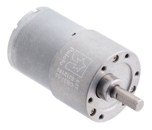 Motor 37D - Pololu motor electric metalic 12V, 50:1, 37Dx54L, pinion elicoidal