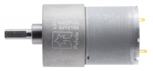 Pololu motor electric metalic 12V, 50:1, 37Dx54L, pinion elicoidal [1]