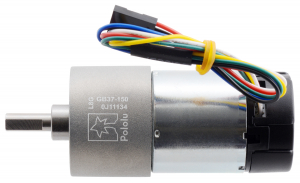Pololu motor electric metalic 24V, 150:1, 37Dx73L, pinion elicoidal, encoder [1]