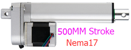 Actuator - Tija Electrica cu Actionare Cursa 500MM 35MM/S 150N DC6V-24V Nema17 Stepper