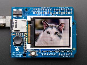 Shield - Shield LCD color 1.8'' TFT cu microSD si joystick