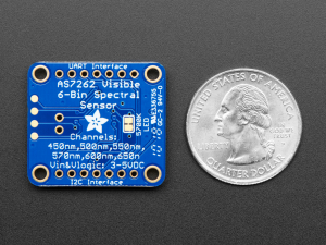 Breakout senzor de lumina/culoare de 6 canale Adafruit AS7262 [3]