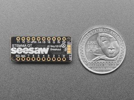 Breakout Adafruit ATtiny1616 cu seesaw - STEMMA QT/Qwiic [2]