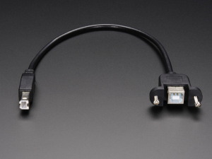Adafruit cablu USB B-tata la B-mama cu montaj la panou [1]