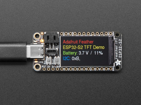Python - Adafruit ESP32-S2 TFT Feather - 4MB Flash, 2MB PSRAM, STEMMA QT