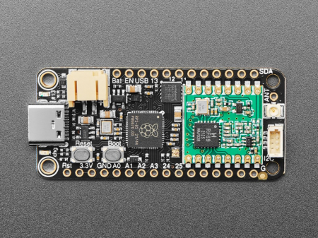 Raspberry PI - Adafruit Feather RP2040 RFM69 Packet Radio - 868 or 915MHz - RadioFruit and STEMMA QT