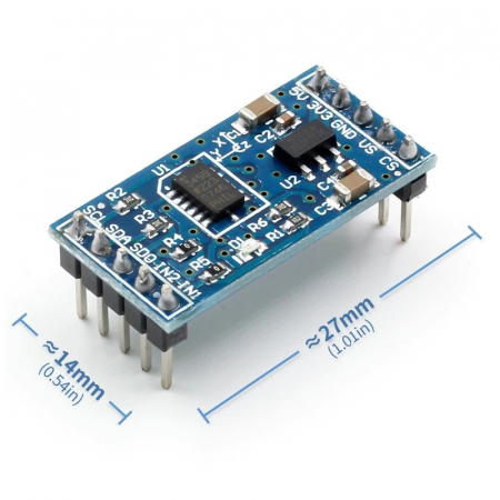 Modul senzor de acceleratie si unghi digital ADXL345 cu lipire [1]