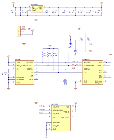 AltIMU-10 v6 Gyro, Accelerometer, Compass, and Altimeter (LSM6DSO, LIS3MDL, and LPS22DF Carrier) [6]