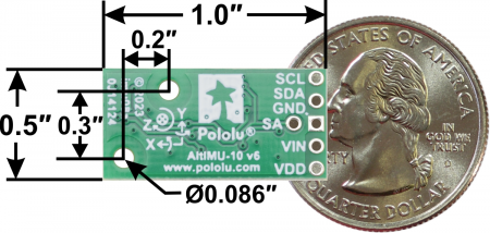 AltIMU-10 v6 Gyro, Accelerometer, Compass, and Altimeter (LSM6DSO, LIS3MDL, and LPS22DF Carrier) [2]