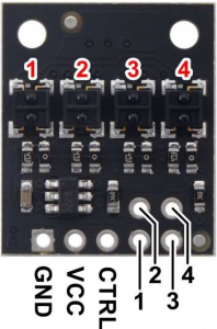 Bara senzori linie analogici 4 QTRX-HD-04A [3]