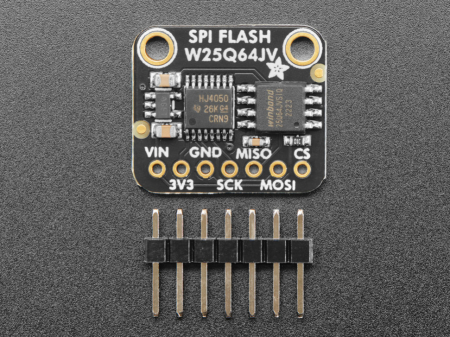 Breakout Adafruit SPI FLASH - W25Q64 - 64 Mb/8 MB [1]