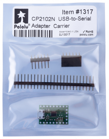 Breakout adaptor USB-la-serial Pololu CP2102N [6]