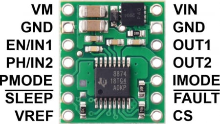 Breakout driver motor DC Pololu DRV8874 [5]