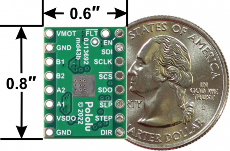 Breakout driver motor stepper Pololu DRV8434S SPI, potentiometru [2]