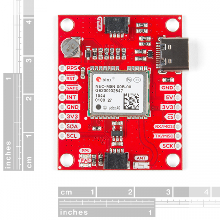 Breakout GPS SparkFun cu NEO-M9N, antena cip (Qwiic) [1]