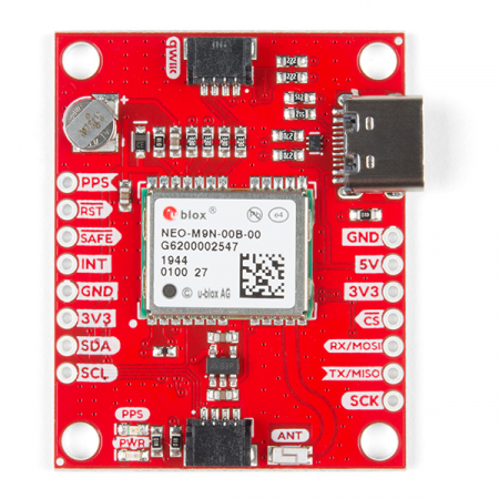 Breakout GPS SparkFun cu NEO-M9N, antena cip (Qwiic) [3]