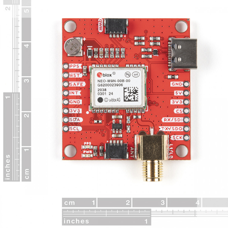 Breakout GPS SparkFun cu NEO-M9N, SMA (Qwiic) [1]