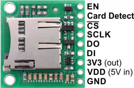 Breakout Pololu pentru card microSD cu stabilizator si traductor [3]