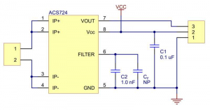 Breakout senzor de curent  ACS724 0A/+10A [4]