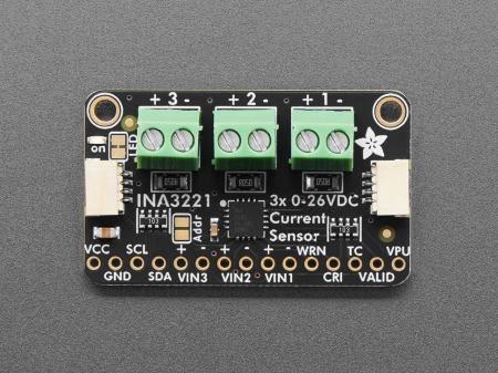 Adafruit INA3221 - Monitor de Putere Triple 0-26 VDC, ±3.2 Amp - STEMMA QT / Qwiic [1]