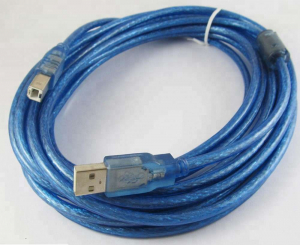 Accesorii - Cablu imprimanta USB 2.0 - albastru