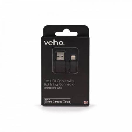 Cablu incarcare/transfer date Veho USB - Lightning, MFI, iPhone 5/6 [1]