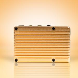 Carcasa radiator Pimoroni din aluminiu pentru Raspberry Pi 4 - Gold [3]