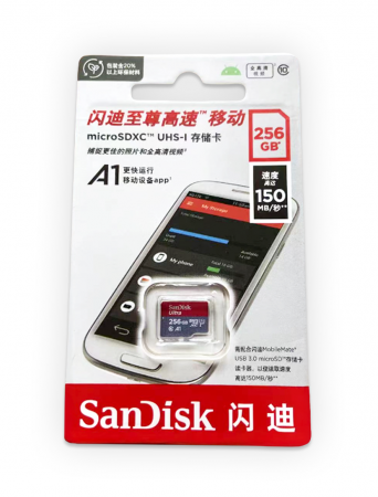 Module - Card Micro SD Sandisk 256G 120MB/s C10