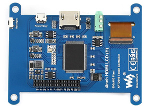 LCD - Ecran LCD 4 inch HDMI Waveshare Touchscreen Rezistiv pentru PI4/3B/Zero