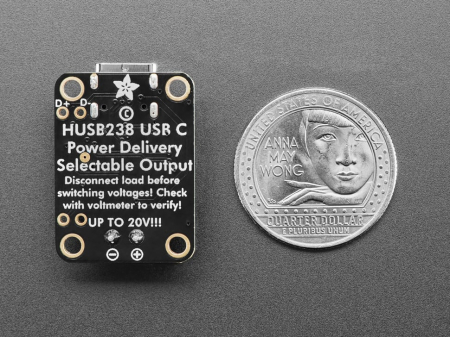 Adafruit USB Type C Power Delivery Dummy - I2C sau Comutabil - HUSB238 - STEMMA QT / Qwiic [5]