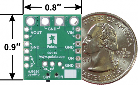 Comutator Pololu HP MOSFET, mare, glisant, protectie tensiune inversa [2]