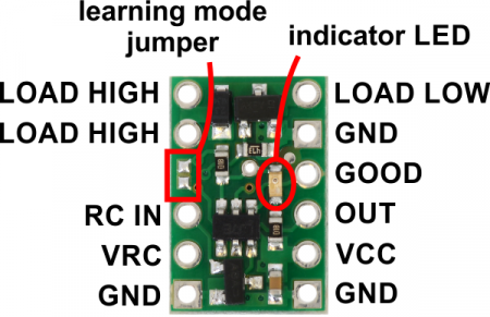 Comutator RC Pololu cu MOSFET mic, cu parte joasa [1]
