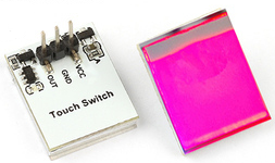 Butoane, Tastaturi - Modul Butoane Switch Capacitive HTTM Rosu 2.7V-6V