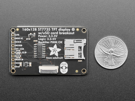 Display TFT color, 4.6cm, cu breakout pentru card MicroSD - ST7735R [3]
