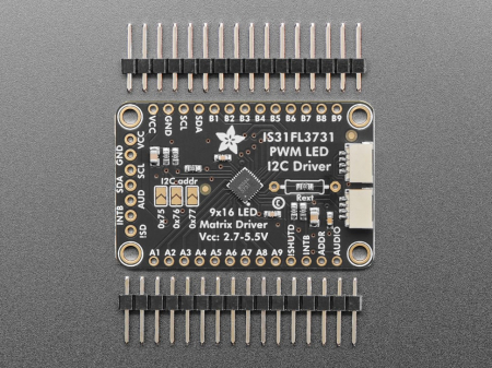 Driver Adafruit matrice LED PWM 16x9 Charlieplex cu IS31FL3731 [1]