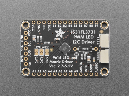Driver Adafruit matrice LED PWM 16x9 Charlieplex cu IS31FL3731 [3]
