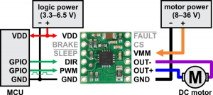 Driver motor DRV8801 [3]