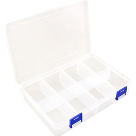 Cutii - Cutie cu opt compartimente, dimensiunea 19.5 * 12.7 * 4.5 cm