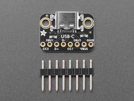 Adafruit Placa Breakout USB Type C Ingropat - Conexiune Downstream [3]
